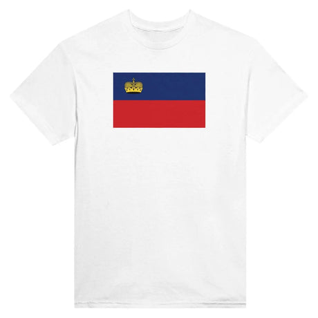 T-shirt drapeau du liechtenstein - pixelformaflag