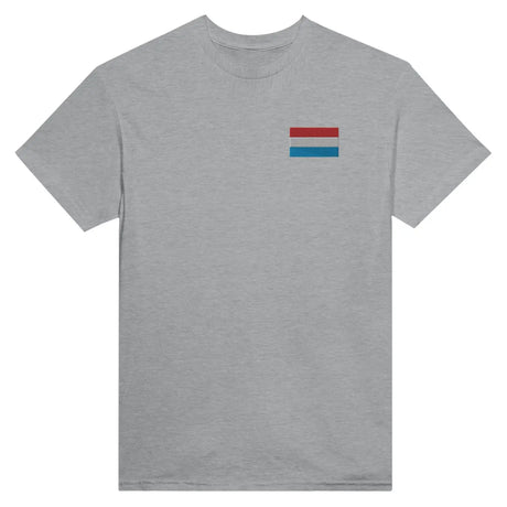 T-shirt drapeau du luxembourg en broderie - pixelformaflag