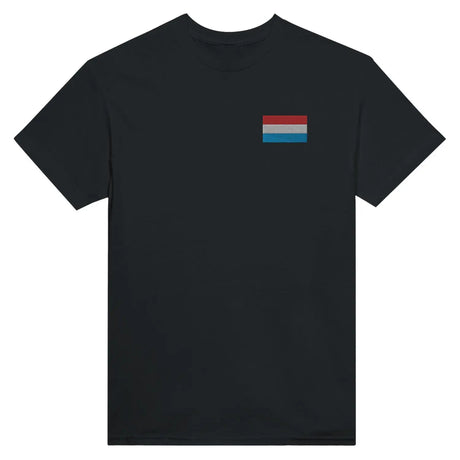 T-shirt drapeau du luxembourg en broderie - pixelformaflag