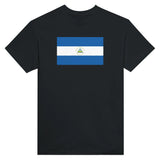 T-shirt drapeau du nicaragua brodé coton mélangé premium