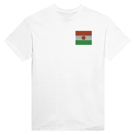 T-shirt drapeau du niger en broderie - pixelformaflag