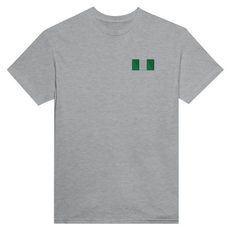 T-shirt drapeau du nigeria en broderie - pixelformaflag