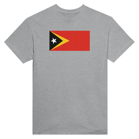 T-shirt drapeau du timor oriental - pixelformaflag