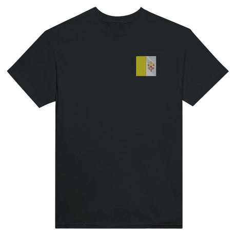 T-shirt Drapeau du Vatican en broderie - Pixelforma 