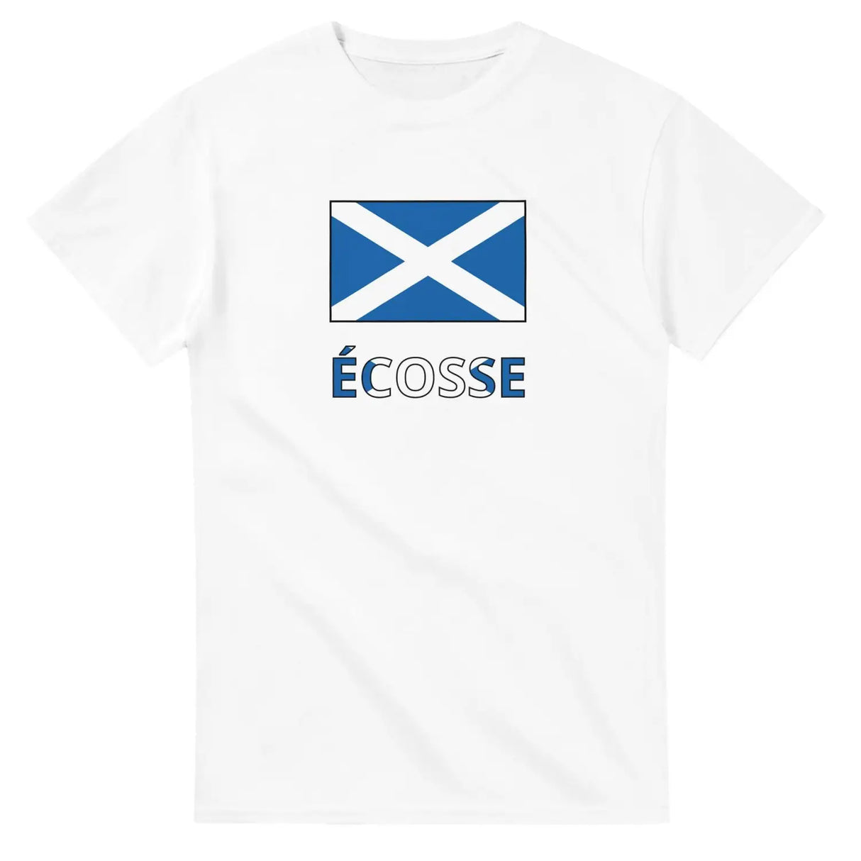 T-shirt drapeau écosse en texte - pixelforma