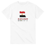 T-shirt drapeau égypte carte - pixelforma