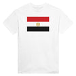 T-shirt drapeau égypte coton mélangé brodé élégant