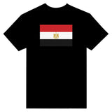 T-shirt drapeau égypte coton mélangé brodé élégant
