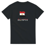 T-shirt drapeau égypte en carte - pixelforma