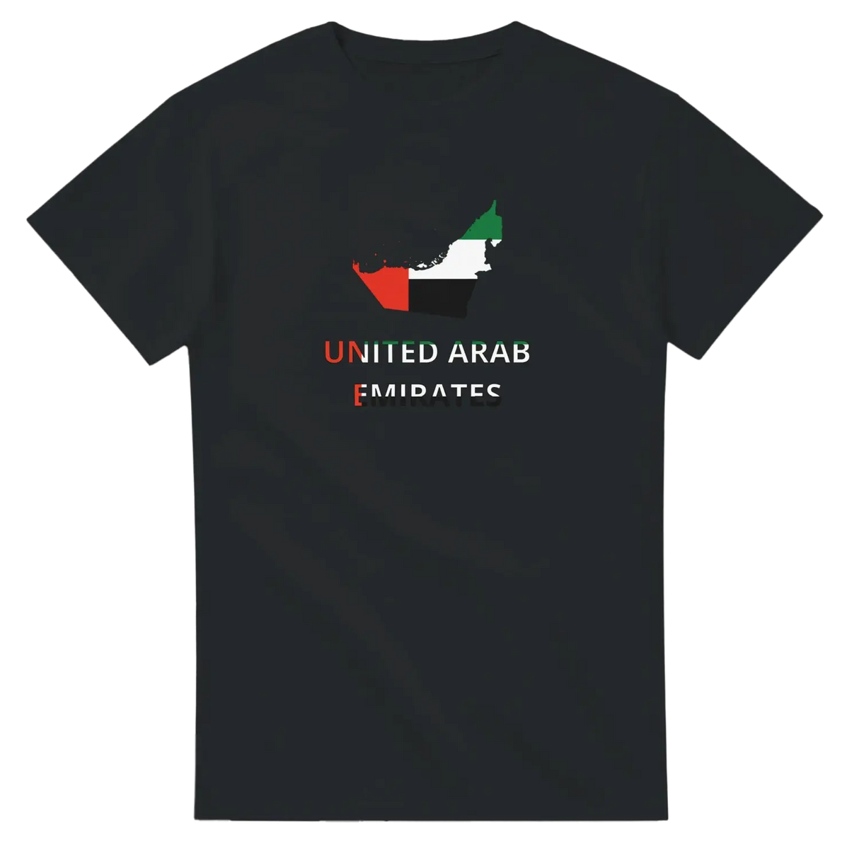 T-shirt drapeau émirats arabes unis carte - pixelforma