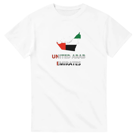 T-shirt drapeau émirats arabes unis carte - pixelforma