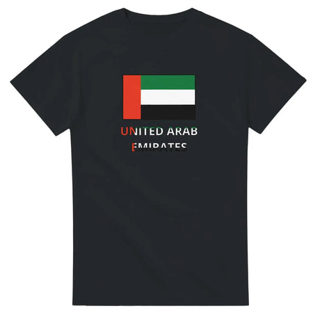 T-shirt drapeau émirats arabes unis texte - pixelforma