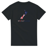 T-shirt drapeau équateur carte t-shirt drapeau nouvelle-zélande carte - pixelforma