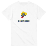 T-shirt drapeau équateur carte - pixelforma