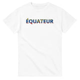 T-shirt drapeau équateur en écriture - pixelforma