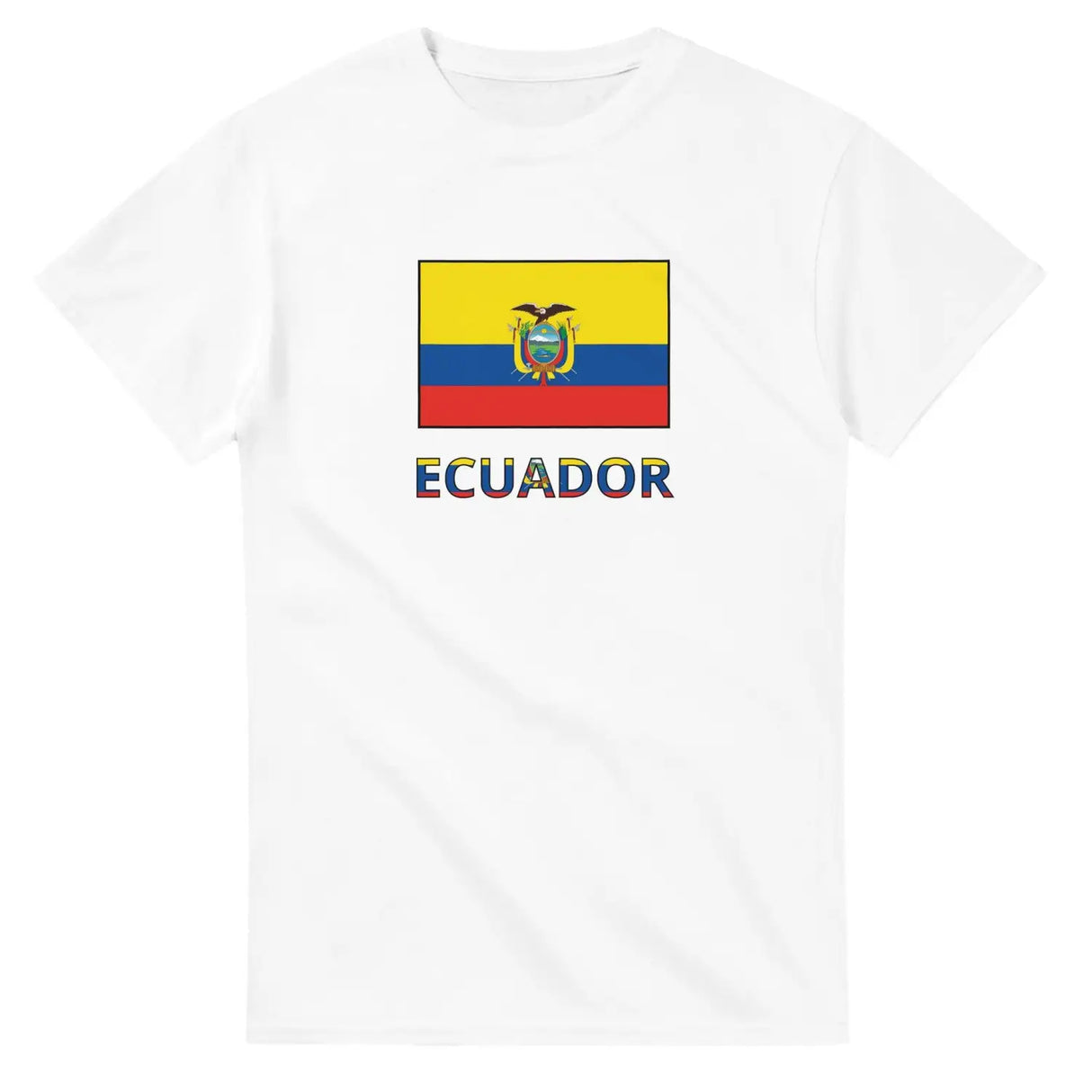 T-shirt drapeau équateur texte - pixelforma