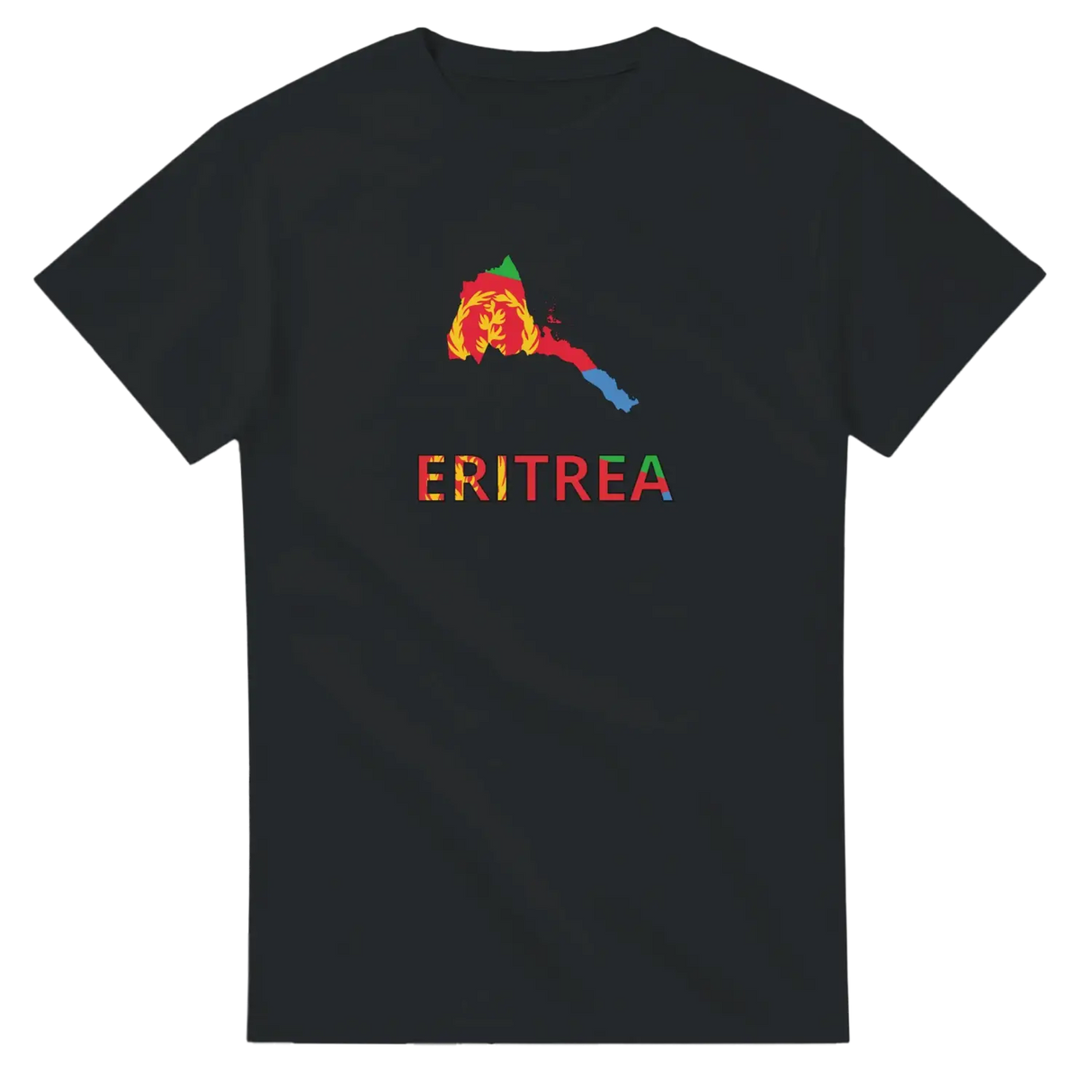 T-shirt drapeau érythrée carte - pixelforma