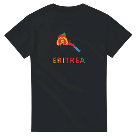 T-shirt drapeau érythrée carte - pixelforma