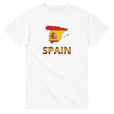 T-shirt drapeau espagne carte - pixelforma