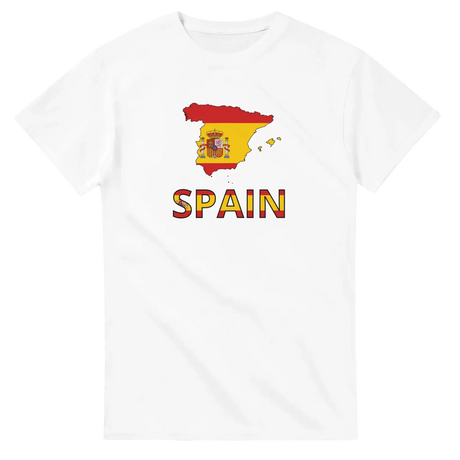 T-shirt drapeau espagne carte - pixelforma