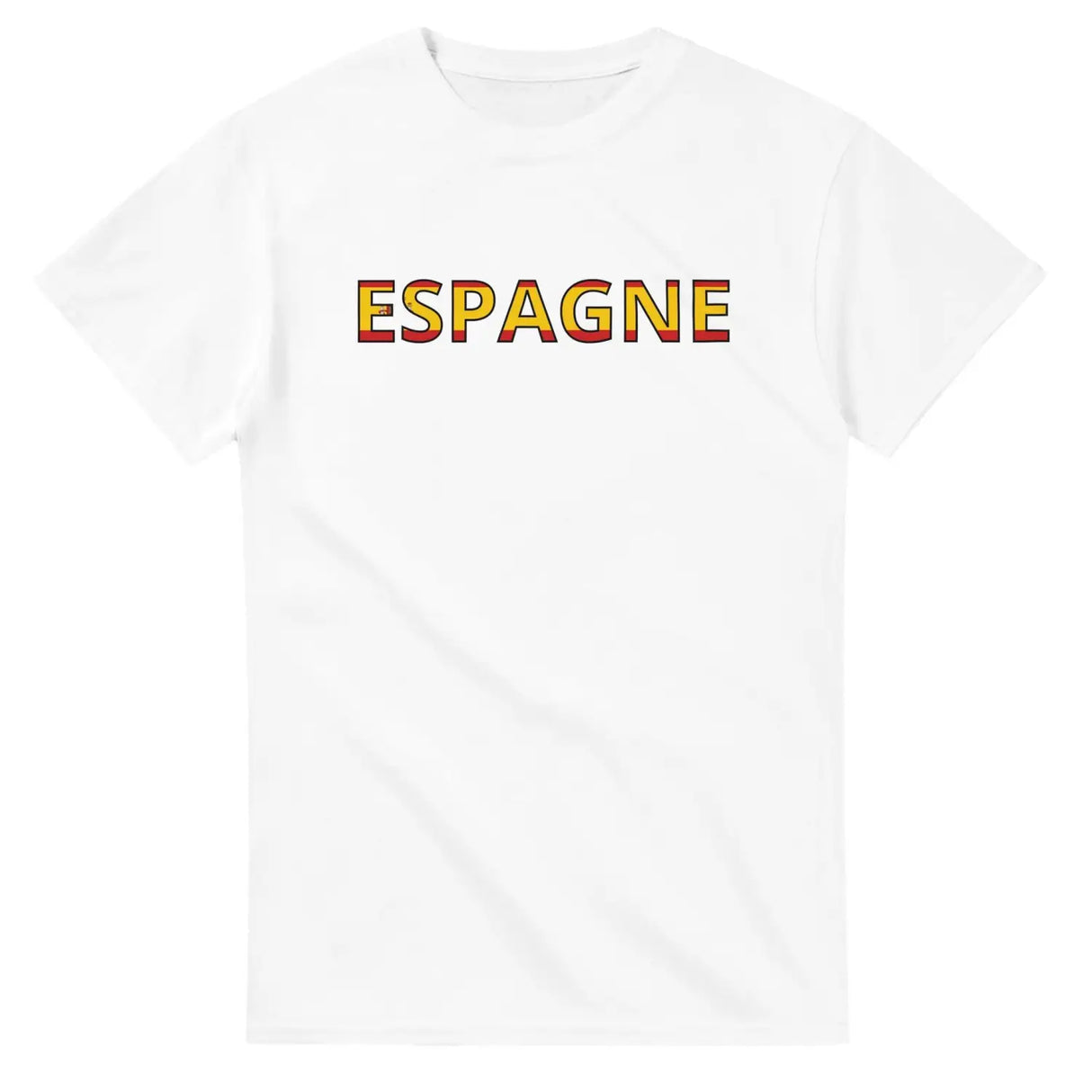 T-shirt drapeau espagne en écriture - pixelforma