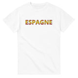 T-shirt drapeau espagne en écriture - pixelforma