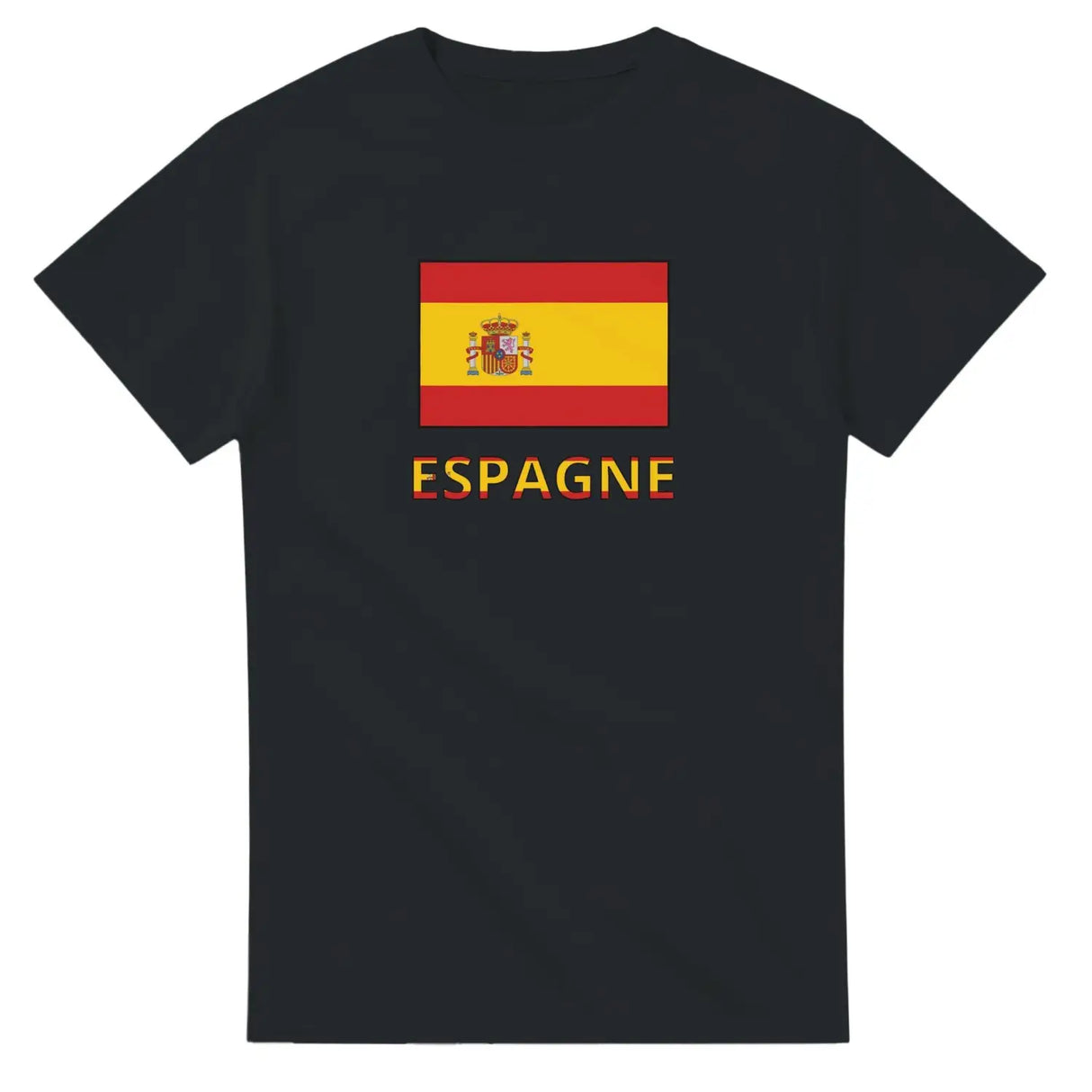 T-shirt drapeau espagne en texte - pixelforma