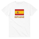 T-shirt drapeau espagne en texte - pixelforma