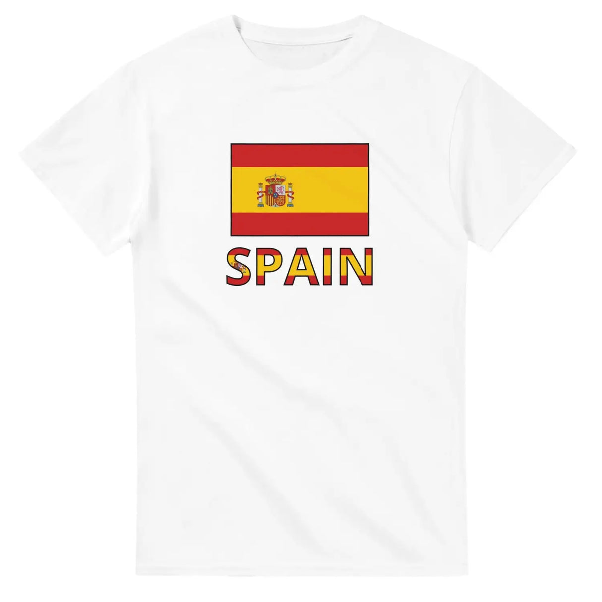 T-shirt drapeau espagne texte - pixelforma