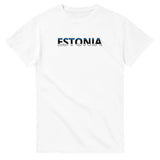 T-shirt drapeau estonie - pixelforma