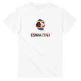 T-shirt drapeau eswatini en carte - pixelforma