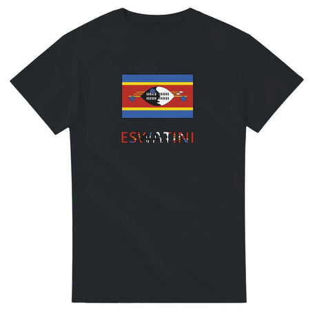 T-shirt drapeau eswatini en texte - pixelforma