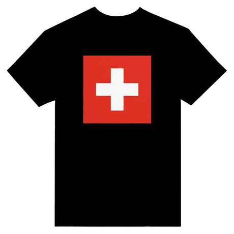 T-shirt drapeau et armoiries de la suisse - pixelformaflag