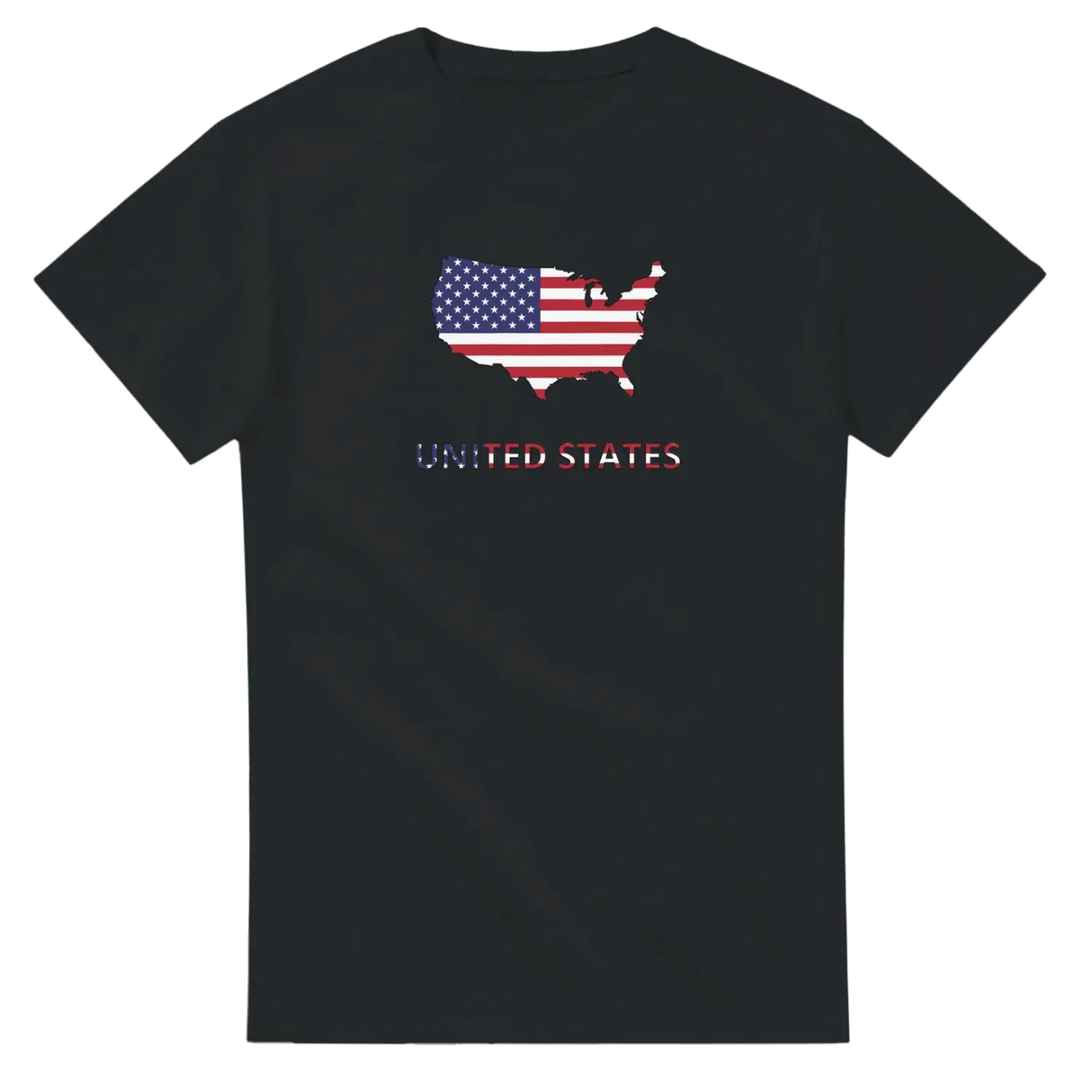 T-shirt drapeau états-unis carte - pixelforma