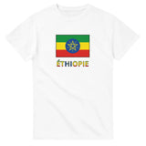 T-shirt drapeau éthiopie en texte - pixelforma