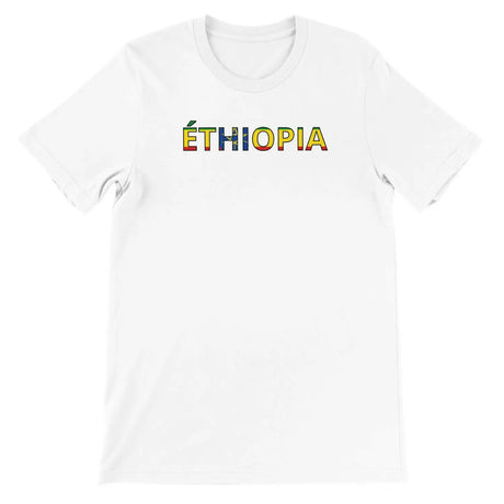 T-shirt drapeau éthiopie - pixelforma