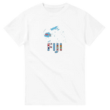 T-shirt drapeau fidji carte - pixelforma