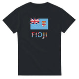 T-shirt drapeau fidji en texte - pixelforma