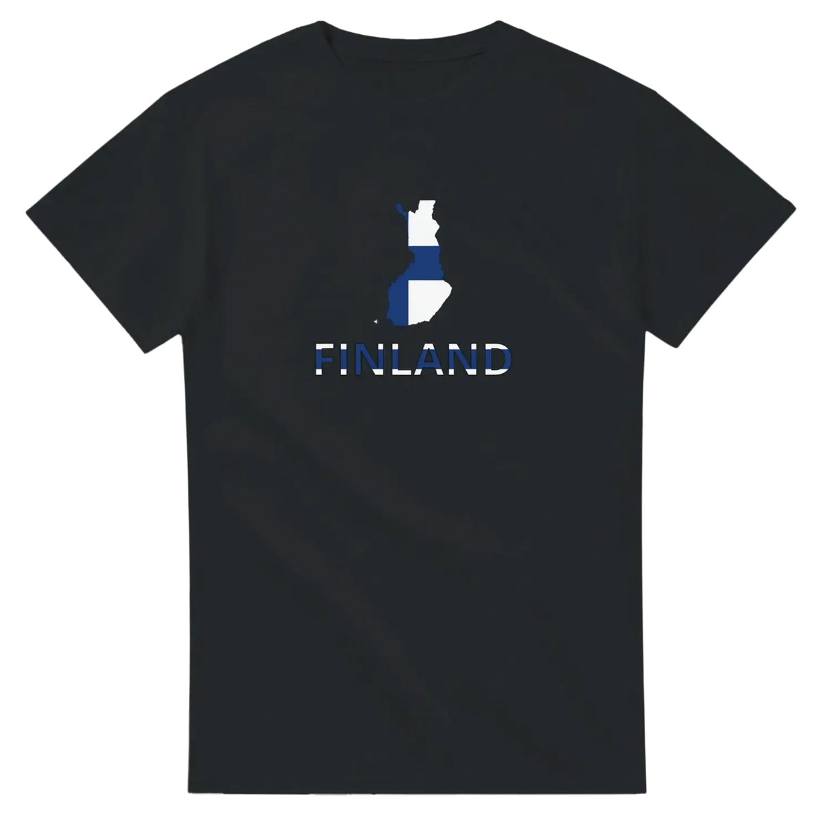 T-shirt drapeau finlande carte - pixelforma