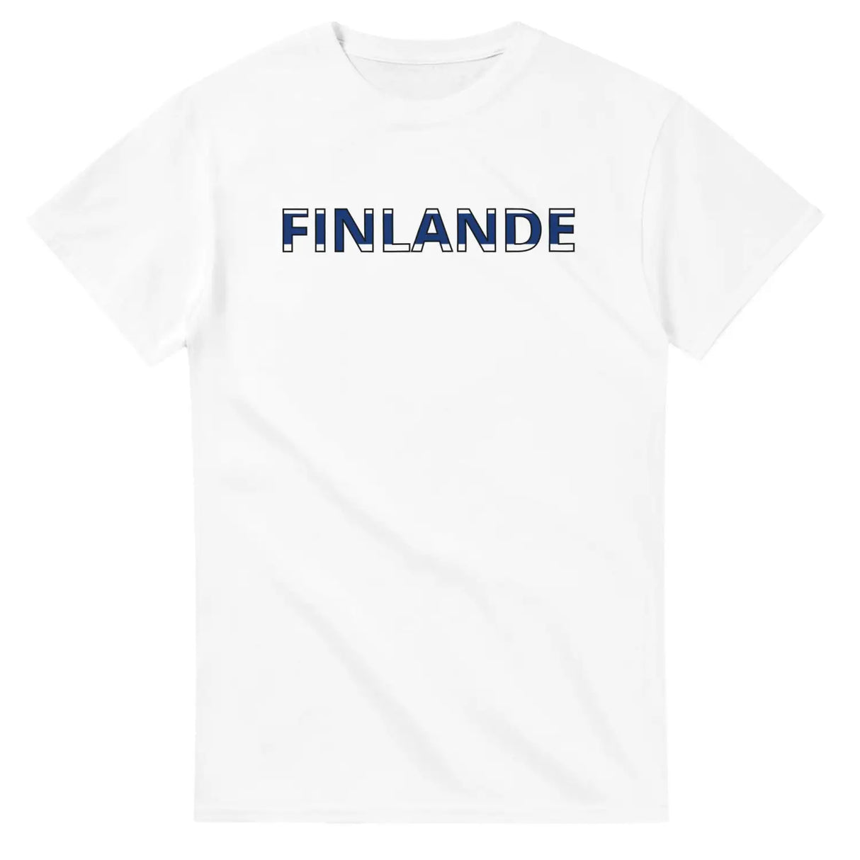 T-shirt drapeau finlande en écriture - pixelforma