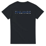 T-shirt drapeau finlande en écriture - pixelforma