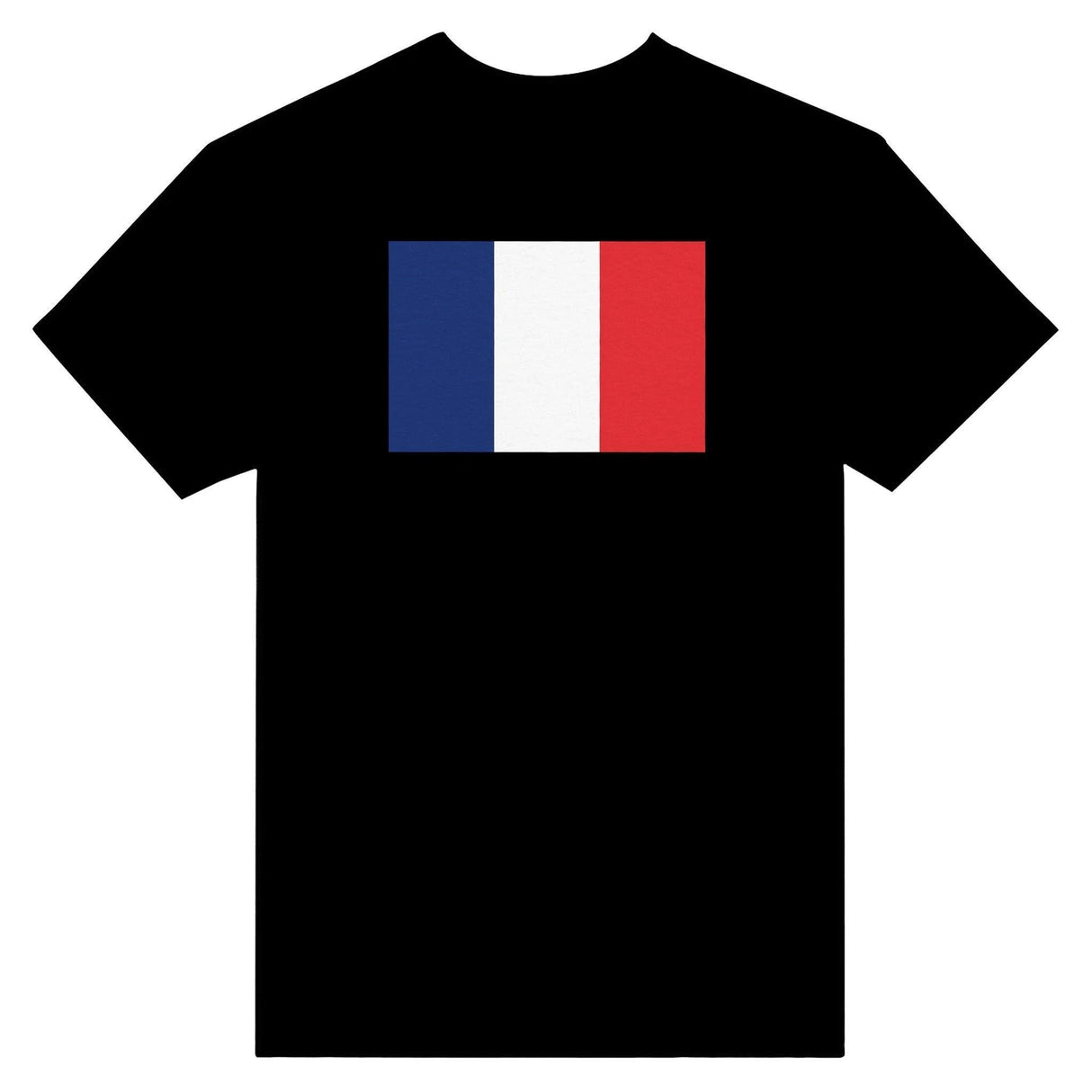 T-shirt drapeau france brodé coton mélangé manches longues