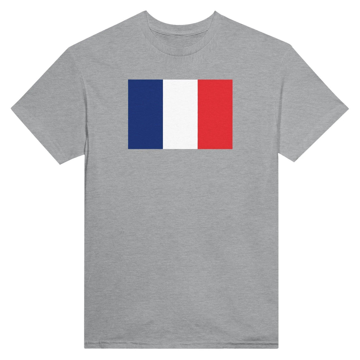 T-shirt drapeau france brodé coton mélangé manches longues