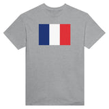 T-shirt drapeau france brodé coton mélangé manches longues