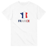 T-shirt drapeau france en carte - pixelforma