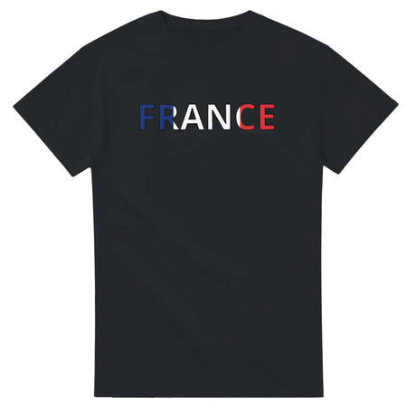 T-shirt drapeau france en écriture - pixelforma