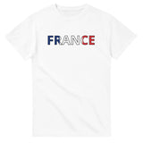 T-shirt drapeau france en écriture - pixelforma