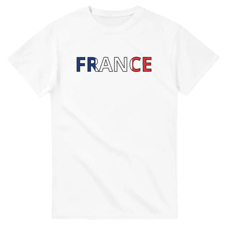 T-shirt drapeau france en écriture - pixelforma