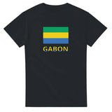 T-shirt drapeau gabon en texte - pixelforma