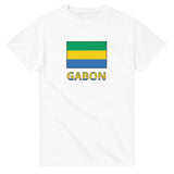 T-shirt drapeau gabon en texte - pixelforma